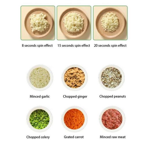 Electric Food Chopper Vegetable Chopper Vegetable Slicer Garlic Crusher Meat Grinder Machine Peeler Kitchen