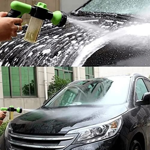Garden watering water gun High pressure car wash water gun Household brush car eight-in-one foam water gun