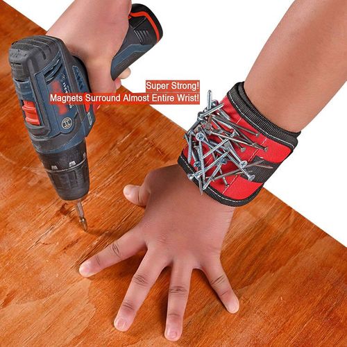 Home Garage Tool Storage Organizer Woodworking Tools Magnetic Wristband Cool Gadget Tool Band