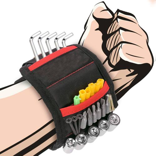 Home Garage Tool Storage Organizer Woodworking Tools Magnetic Wristband Cool Gadget Tool Band