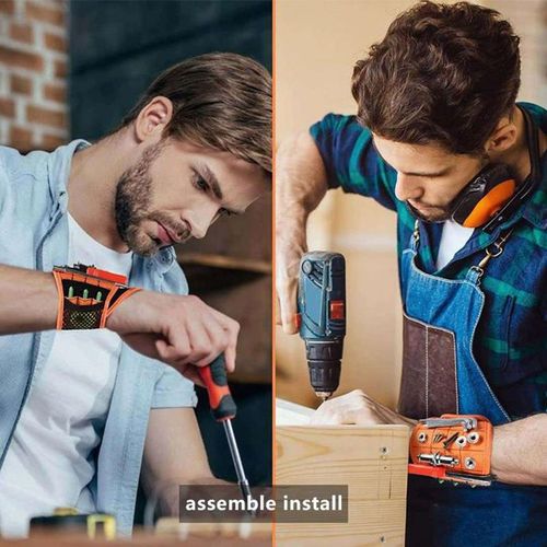 Home Garage Tool Storage Organizer Woodworking Tools Magnetic Wristband Cool Gadget Tool Band