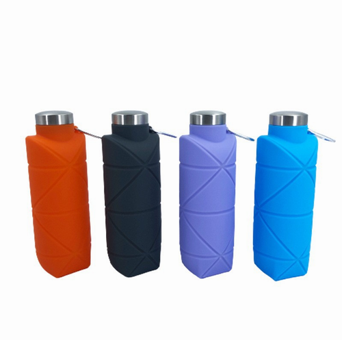 Silicone Collapsible Water Bottles Silicone Portable Food Grade Folding Water Bottles for Outdoor Sports Perfect Gift