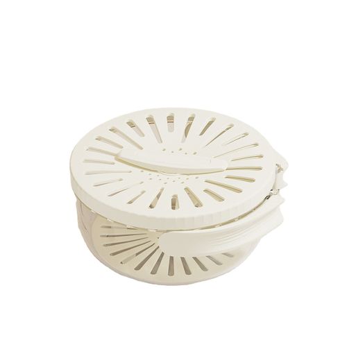 Multifunctional Folding Drain Basket With Handle Double-Layer Dish Washing Basin Household Kitchen Fruit Colander Strainer