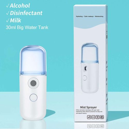 Best Gift Portable Rechargeable Electric Nano Mist Sprayer Continuous Fine Mini Steamer for Car and Facial Mist Application