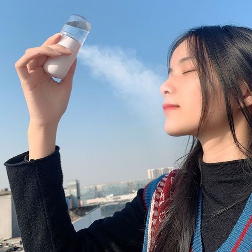 Best Gift Portable Rechargeable Electric Nano Mist Sprayer Continuous Fine Mini Steamer for Car and Facial Mist Application