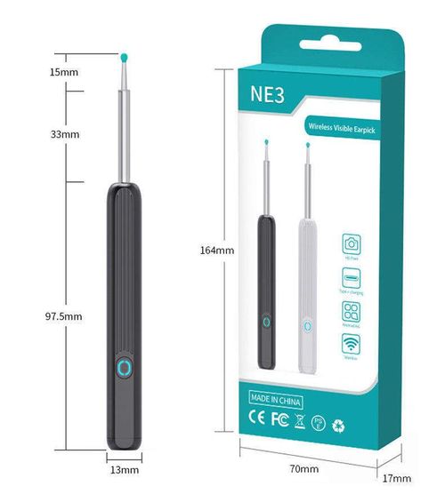 Ne3 Wireless Otoscope Ne3 Ear Wax Removal Tool Ne3 Visual Ear Cleaner