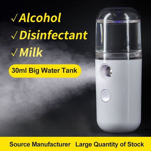 Best Gift Portable Rechargeable Electric Nano Mist Sprayer Continuous Fine Mini Steamer for Car and Facial Mist Application