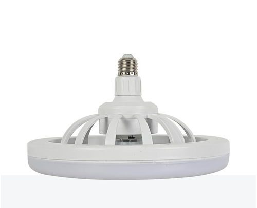 Intelligent E27 LED Fan Lamp Tri-Color Mute Small Ceiling Mount for Dining Room Bedroom and Home Office with Remote Control