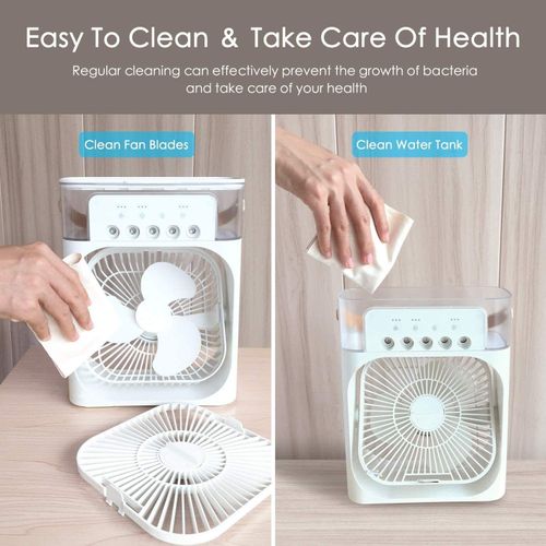 Portable Low Noise Desk Fan Water air Cooling Fans Be Cool