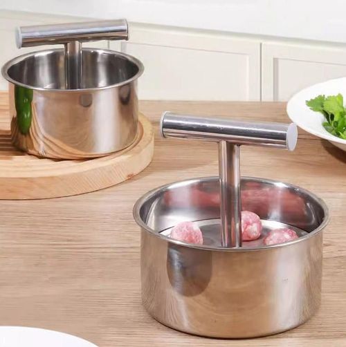 Stainless Steel Meatball Maker and Rice Ball Mold Meatball Maker With Container 5-Slot Manual Meatball Press