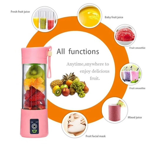 Portable Fruit Juice Blenders Summer Personal Electric Mini Bottle Home USB 6 Blades Juicer Cup Machine for Kitchen