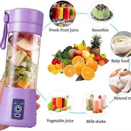 Portable Fruit Juice Blenders Summer Personal Electric Mini Bottle Home USB 6 Blades Juicer Cup Machine for Kitchen
