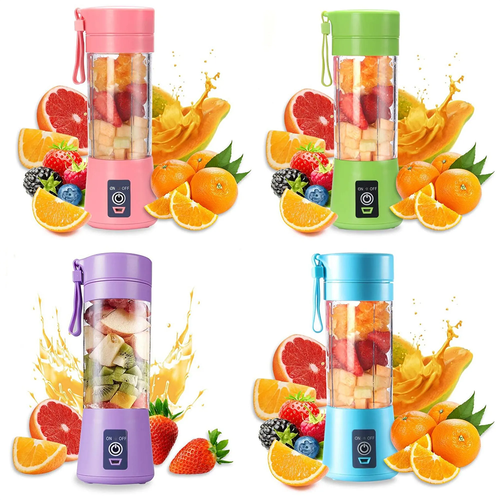 Portable Fruit Juice Blenders Summer Personal Electric Mini Bottle Home USB 6 Blades Juicer Cup Machine for Kitchen