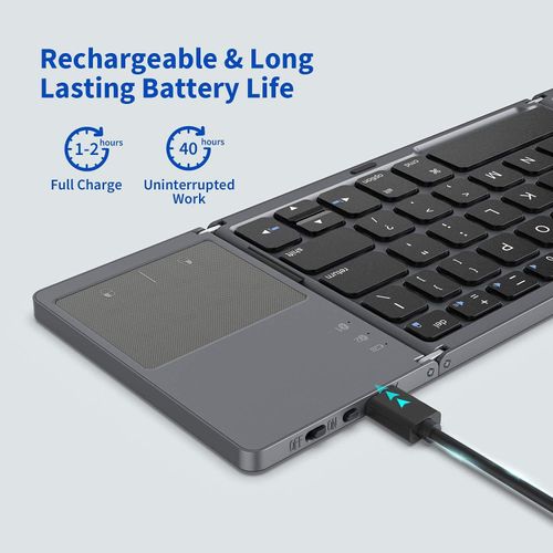 Bluetooth keyboard folding keyboard is suitable for iPad carrying business office mini phone tablet computer keyboard