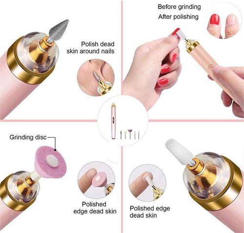 5 in 1 Electric Manicure Machine Nail Drill Mill for Manicure Grooming Kit Polisher Remover