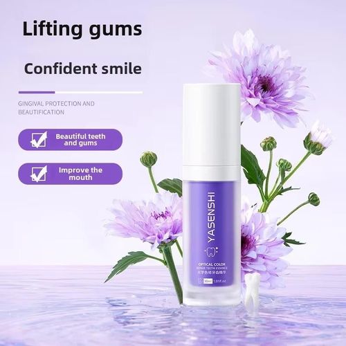 Advanced tooth color corrector Purple toothpaste, used for concealer and sensitive tooth whitening