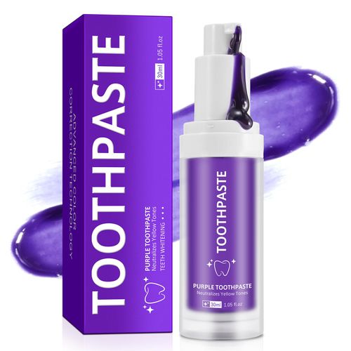 Advanced tooth color corrector Purple toothpaste, used for concealer and sensitive tooth whitening