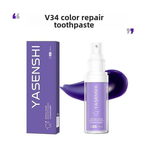 Advanced tooth color corrector Purple toothpaste, used for concealer and sensitive tooth whitening