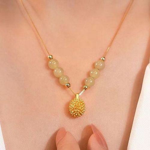 Women's luxury 2025 new niche pendant chain shaking sound popular neck chain trend