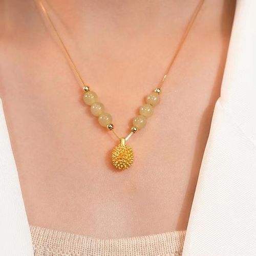 Women's luxury 2025 new niche pendant chain shaking sound popular neck chain trend
