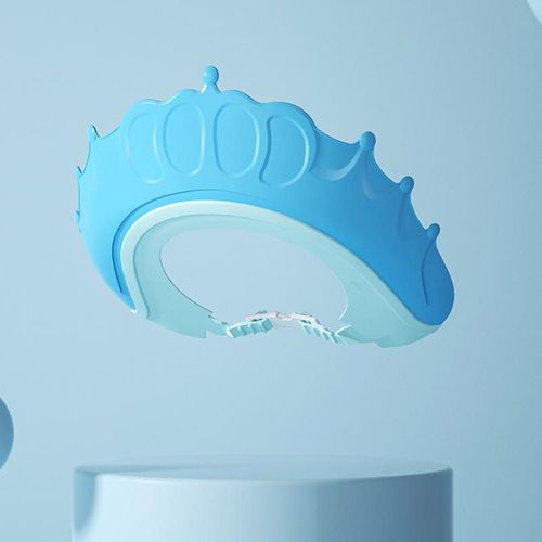 Fashion Design Plastic Crown Cartoon Kids Hair Wash Bathing Shampoo Hat Babies Baby Shower Cap
