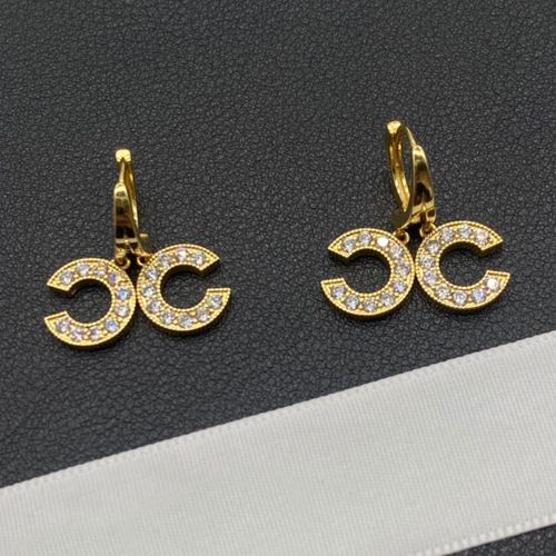 Name-brand letter logo jewelry CC design fashion exaggerated large hoop earrings