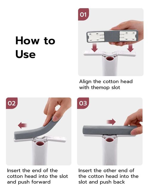 Mini mop, portable desktop, lazy person's small mop, handheld, hand-free sponge, water-absorbing small mop