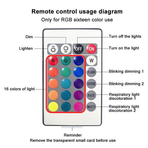 16 color LED bedside lamp, night light, dynamic water ripple color adjustable bedroom light with remote control