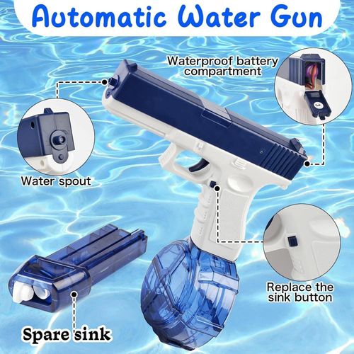 Electric water gun, handgun, automatic water gun, toy, summer children's outdoor toy