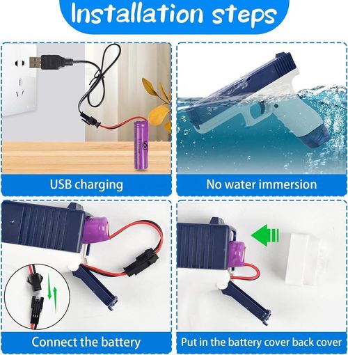 Electric water gun, handgun, automatic water gun, toy, summer children's outdoor toy