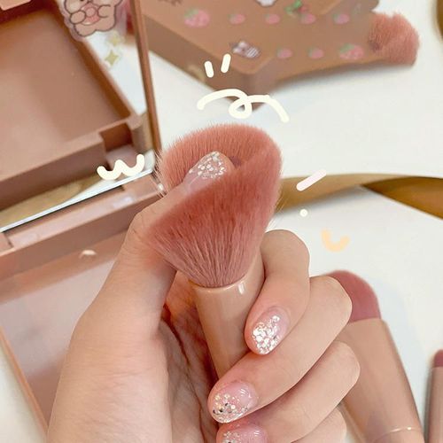 4 Colors Professional Portable Travel Makeup Brush Set Custom Logo with Mirror