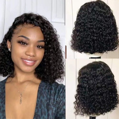 Afro Kinky Curly Short Bob Wig Human Hair Lace Front Brazilian Virgin Hair Cheap Full Lace Human Hair Wig for Black Women Vendor