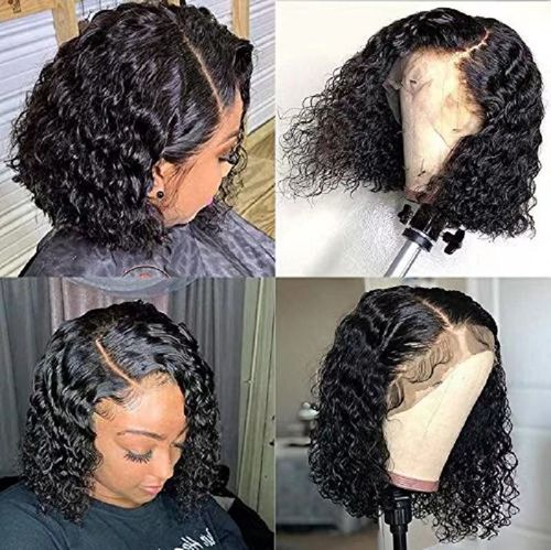 Afro Kinky Curly Short Bob Wig Human Hair Lace Front Brazilian Virgin Hair Cheap Full Lace Human Hair Wig for Black Women Vendor