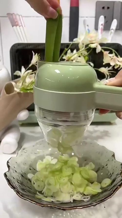 4 in 1 Electric Portable Blenders Handheld Electric Vegetable Chopper Rechargeable Vegetable Slicer Set