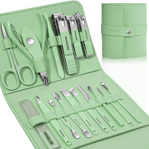 16 Piece Stainless Steel Nail Care Tools Beauty Set