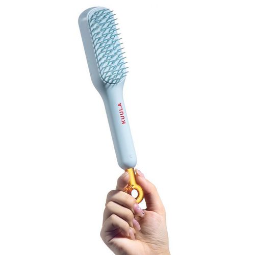 Telescopic comb scalp massage comb one-click cleaning portable comb fluffy comb