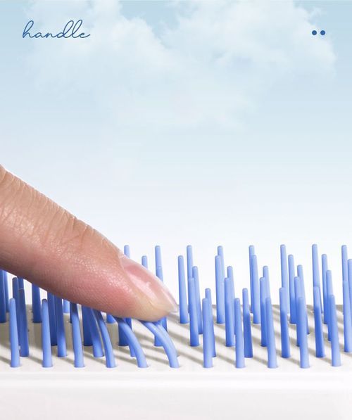 Telescopic comb scalp massage comb one-click cleaning portable comb fluffy comb