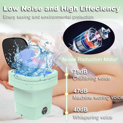 Folding washing machine, small student dormitory washing machine, baby laundry, portable washing machine, drain basket