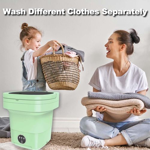Folding washing machine, small student dormitory washing machine, baby laundry, portable washing machine, drain basket
