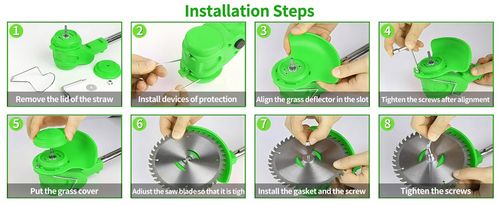Cordless Weed Wrench, Electric Weed Wrench, 2 Batteries, Lawn Mower Cordless, Lightweight Foldable Design, Weed Wover Green