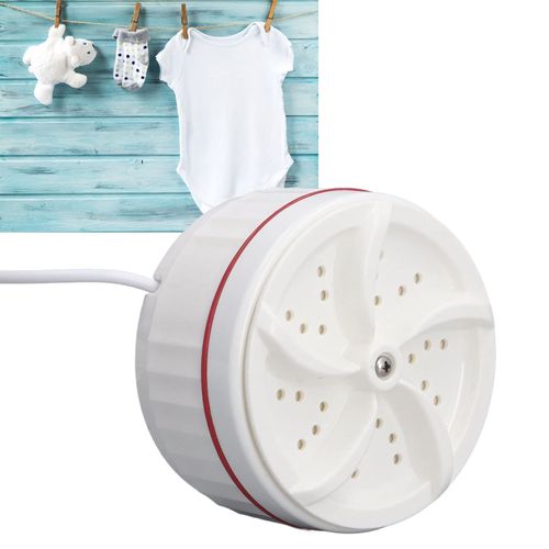Folding mini washing machine small student dormitory ultrasonic vibration portable laundry artifact