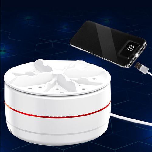 Folding mini washing machine small student dormitory ultrasonic vibration portable laundry artifact