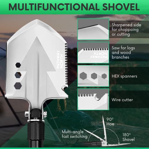 Multi-functional shovel folding armor shovel vehicle-mounted self-defense outdoor camping life-saving tools