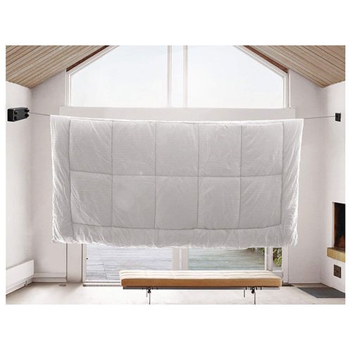 Retractable Clothesline Invisible Retractable Clothesline Wire Drying Rack Household Clothesline Clothesline (Gold), 4.2m