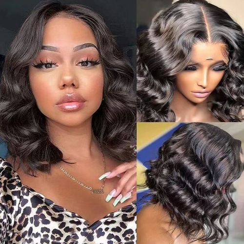 Front lace wig 2024 amazon hot sale european and american wigs women's short curly hair roll full hood wig fake spot