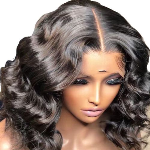 Front lace wig 2024 amazon hot sale european and american wigs women's short curly hair roll full hood wig fake spot