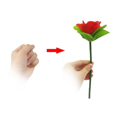 Classic stage magic appears rose silk flower magic folding rose magic props toy