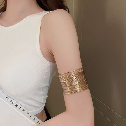 European and American exaggerated multi-layer hollow armbands, open bracelets, niche creative design bracelets, personality cold wind bracelets