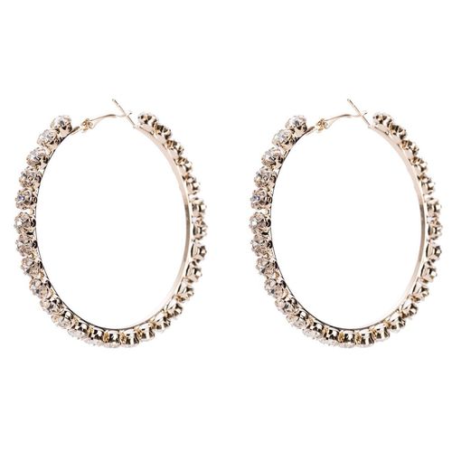 European and American exaggerated temperament ring with diamond claw chain earrings women's wish fashion