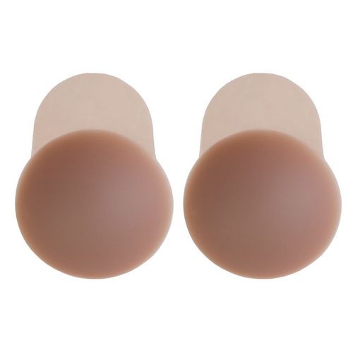 Nipple Stickers, Reusable Adhesive Silicone Latex Bra Women's Nipple Patches with Travel Case